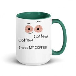 15oz Ceramic Mug with Color Inside