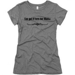 Ladies Slim Fit Super Soft Triblend Tee