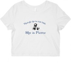Ladies Slim Fit Crop Top Tee