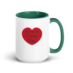 15oz Ceramic Mug with Color Inside