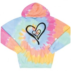 Unisex Tie-Dye Fleece Hoodie