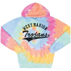 Unisex Tie-Dye Fleece Hoodie
