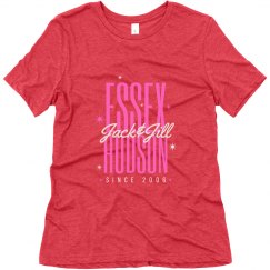 EH Navy Ladies Fitted Stars T-shirt