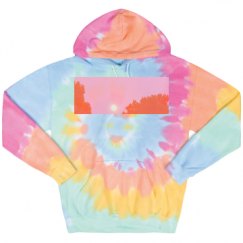 Unisex Tie-Dye Fleece Hoodie