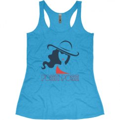 Ladies Slim Fit Super Soft Racerback Triblend Tank