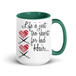 15oz Ceramic Mug with Color Inside