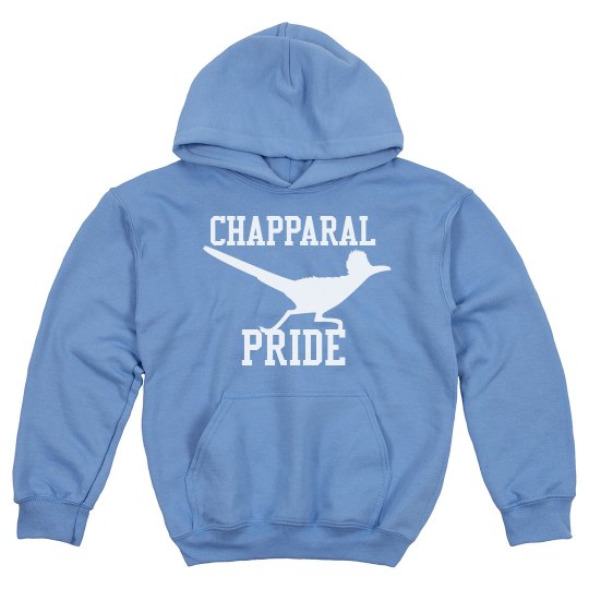 Chaparral Pride Light Blue w/White Pullover Sweatshirt Chaparral Pride Light Blue w/White Pullover Sweatshirt