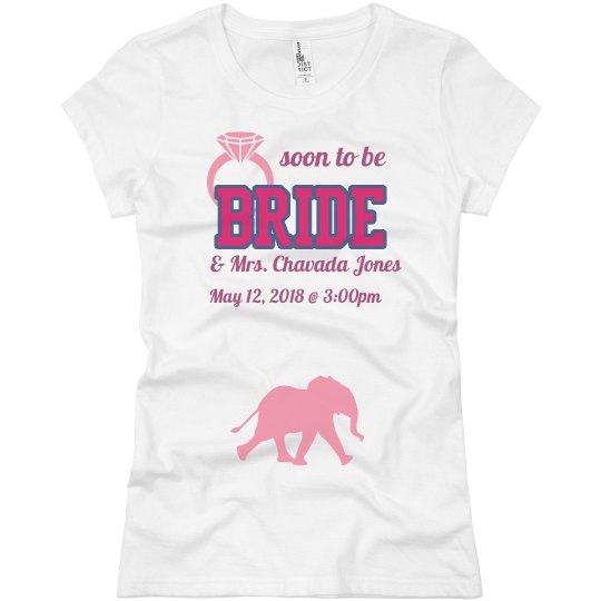 Chavada bride to be shirt grey