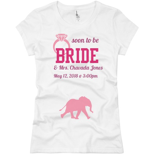 Chavada's bride to be shirt