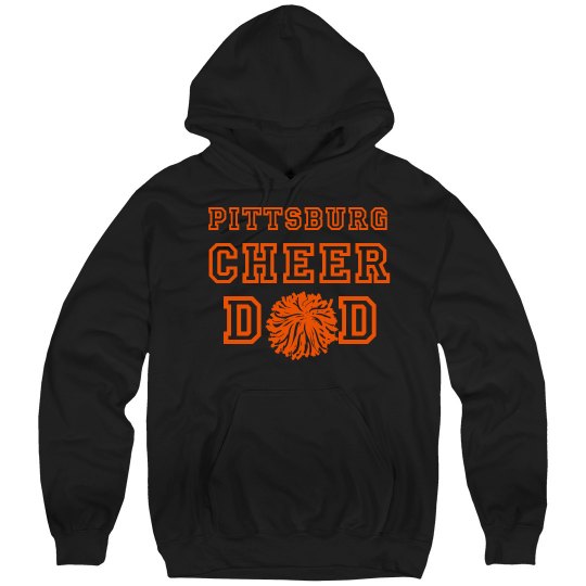 cheer dad hoodie black