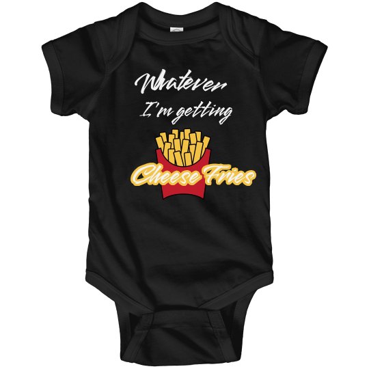Cheesefries Onesie BLK
