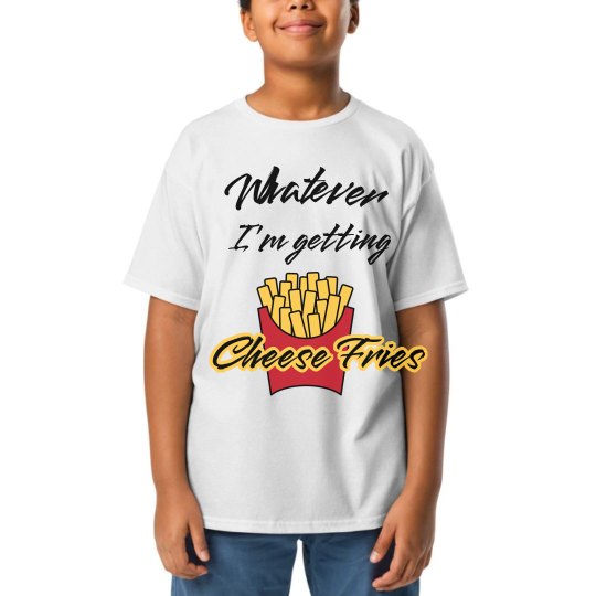 Cheesefries Tee Youth WHT