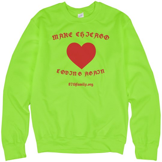 CHICAGO LUV NEON GREEN LS CHICAGO LUV NEON GREEN LS