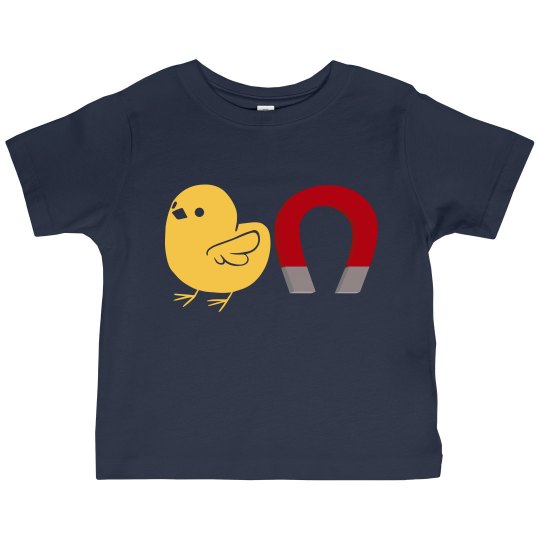 Chick Magnet (navy, toddler)