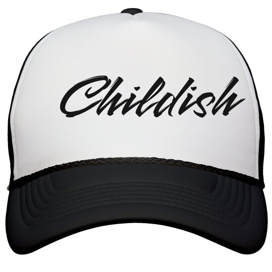 Childish Cap- BLK/WHT