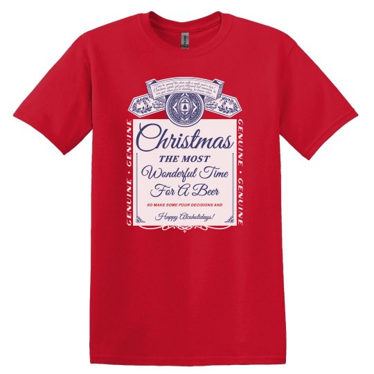 Christmas Beer Unisex Tee Christmas Beer Unisex Tee