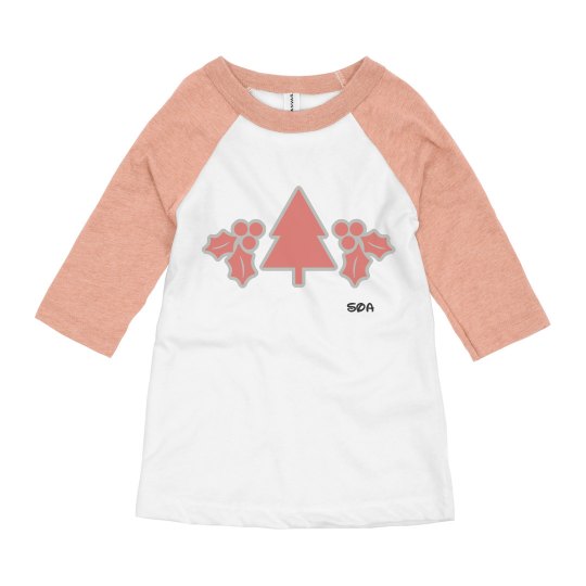 Christmas Half Sleeve Pink