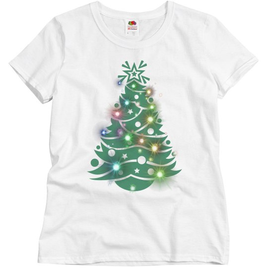 Christmas Tree with Shining Lights