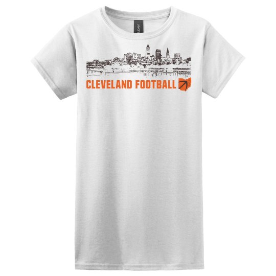 Cleveland Ohio Skyline CLE Football Cleveland Ohio Skyline CLE Football
