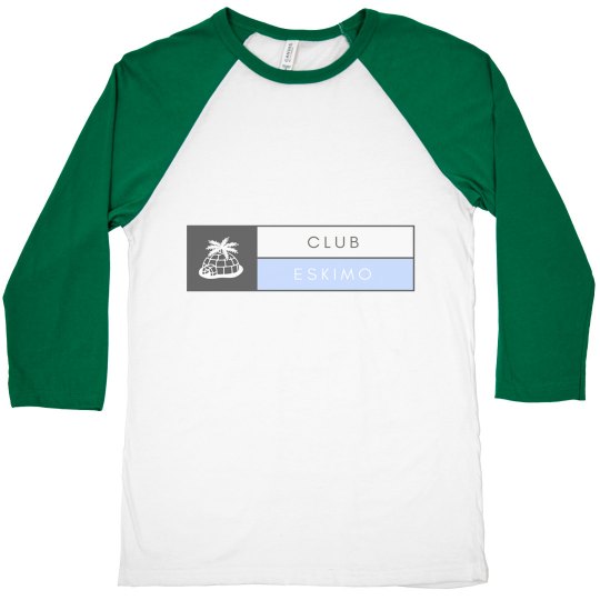 Clubeskimo Blue Print Raglan Top
