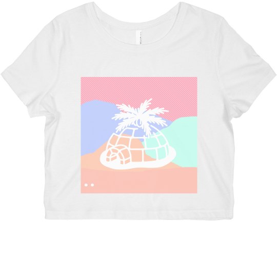 Clubeskimo Large Logo Candy Crop Top