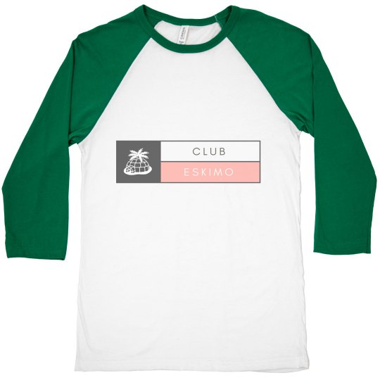 Clubeskimo Pink Print Raglan Top