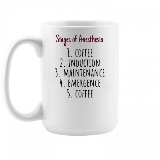 Coffee Mug- Stages of Anesthesia Coffee Mug- Stages of Anesthesia