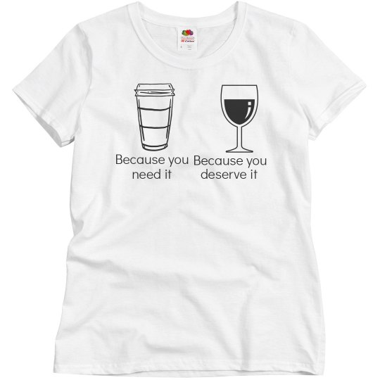 coffee/wine tee