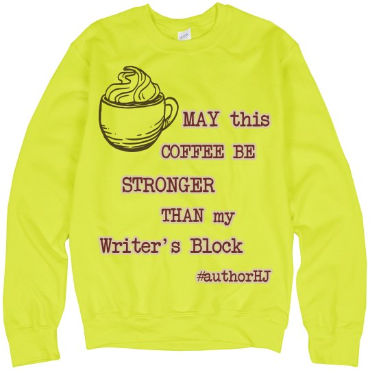 Coffee/Writer's block - Neon Sweater, H.J Coffee/Writer's block - Neon Sweater, H.J
