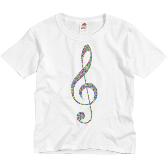 Colorful music note kids tee Colorful music note kids tee