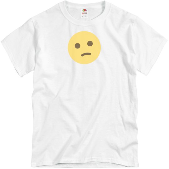 Confused Face Emoji Unisex Tee