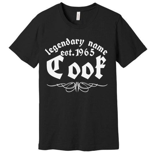 Cook. legendary name 