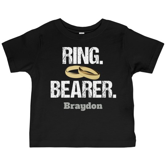 Cool Ring Bearer Wedding