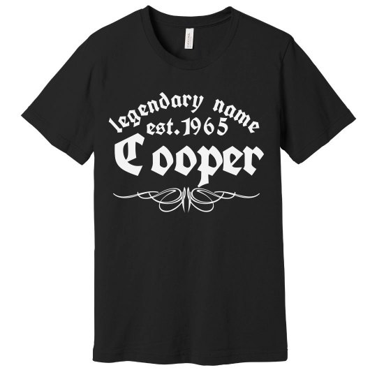 Cooper. legendary name 