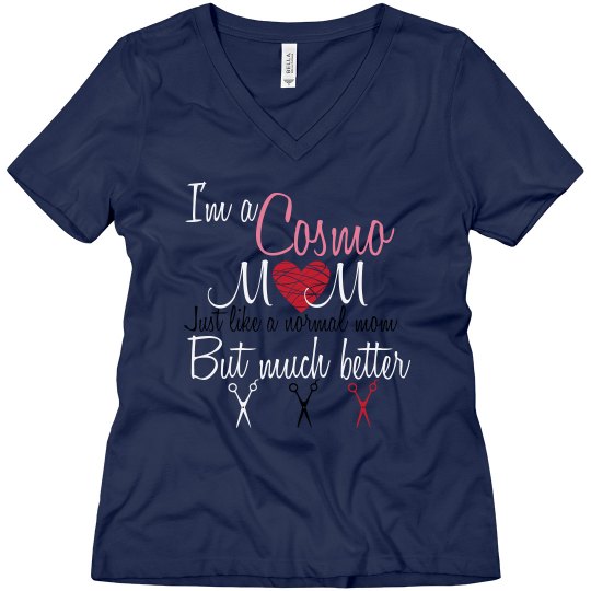 Cosmo Mom V-Neck Red