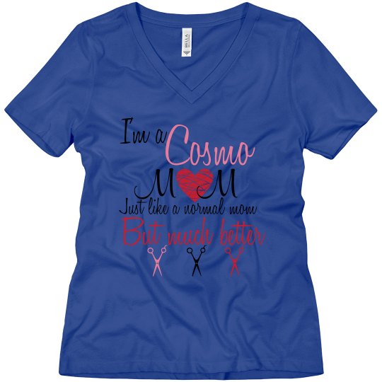 Cosmo Mom V-Neck White