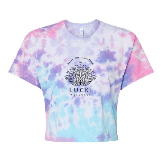 Cotton candy tie dye logo
