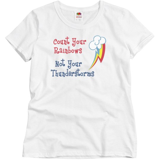 count your rainbows tee