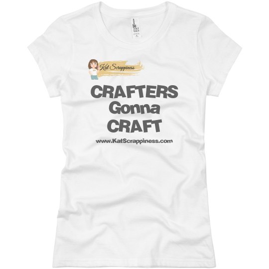 crafters gonna craft slim fit tshirt grey letters crafters gonna craft slim fit tshirt grey letters