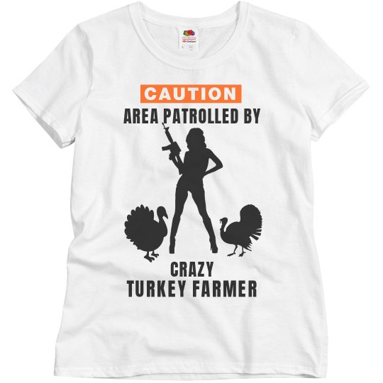 Crazy turkey farmer