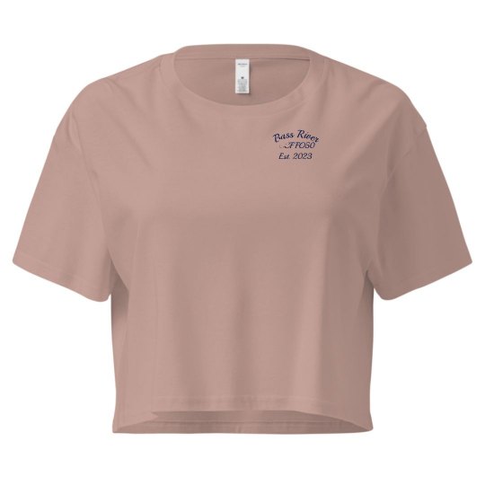 Crop t-shirt no design on back Crop t-shirt no design on back