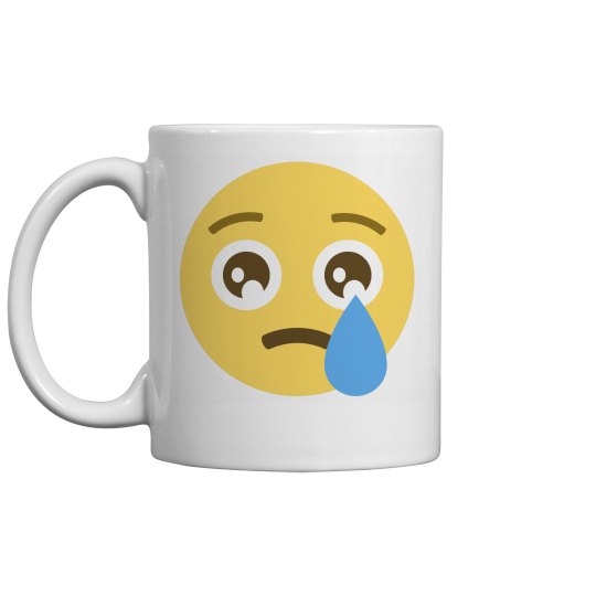 Crying Face Emoji Coffee Mug Crying Face Emoji Coffee Mug