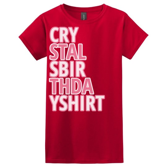 Crystals birthday shirt