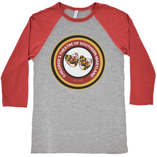 CTSMD Logo Raglan Grey/Red 