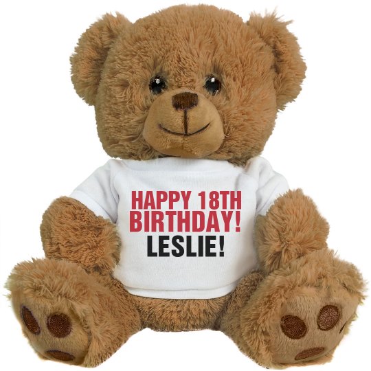 18th birthday bear