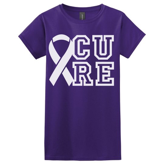 Cure Pancreatic Cancer - Ladies Basic Softstyle T-Shirt: Raising Funds to Fight