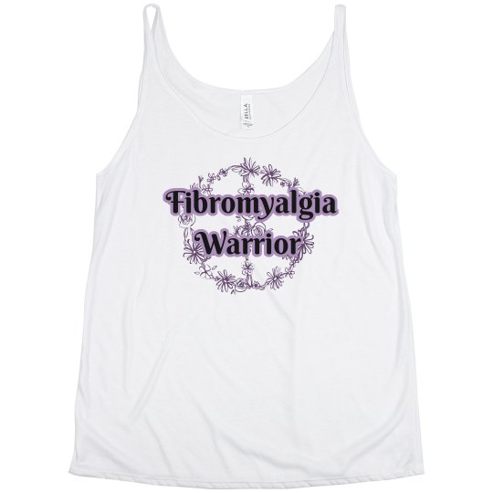 Curvy Girl Fibromyalgia Warrior Peace Sign Tank