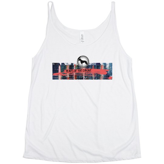 Curvy Ladies Yotc Flowy Tank Top