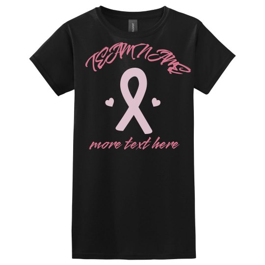 Custom Breast Cancer Team Name Custom Breast Cancer Team Name