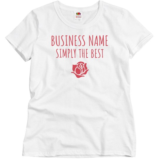 Custom Business Tee with Rose